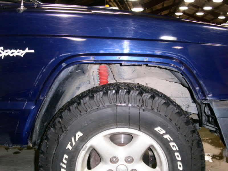 How to put Fender Flares BACK on (9701) XJ??