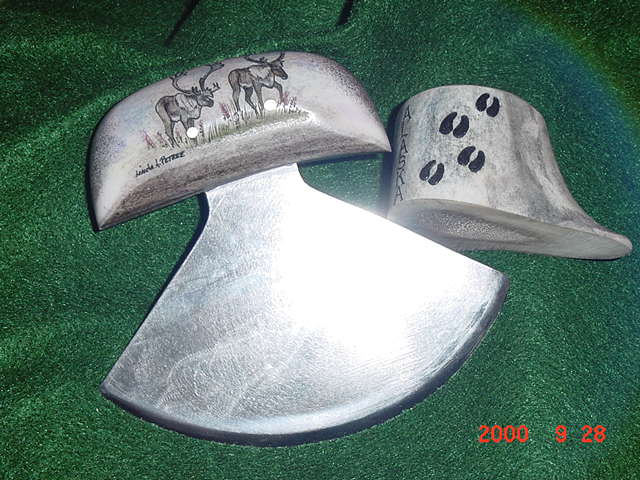 Antler handle all purpose Ulu