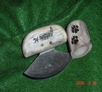 Caribou handle Sewing Ulu