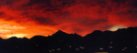 Chugach mountain sunrise from Anchorage